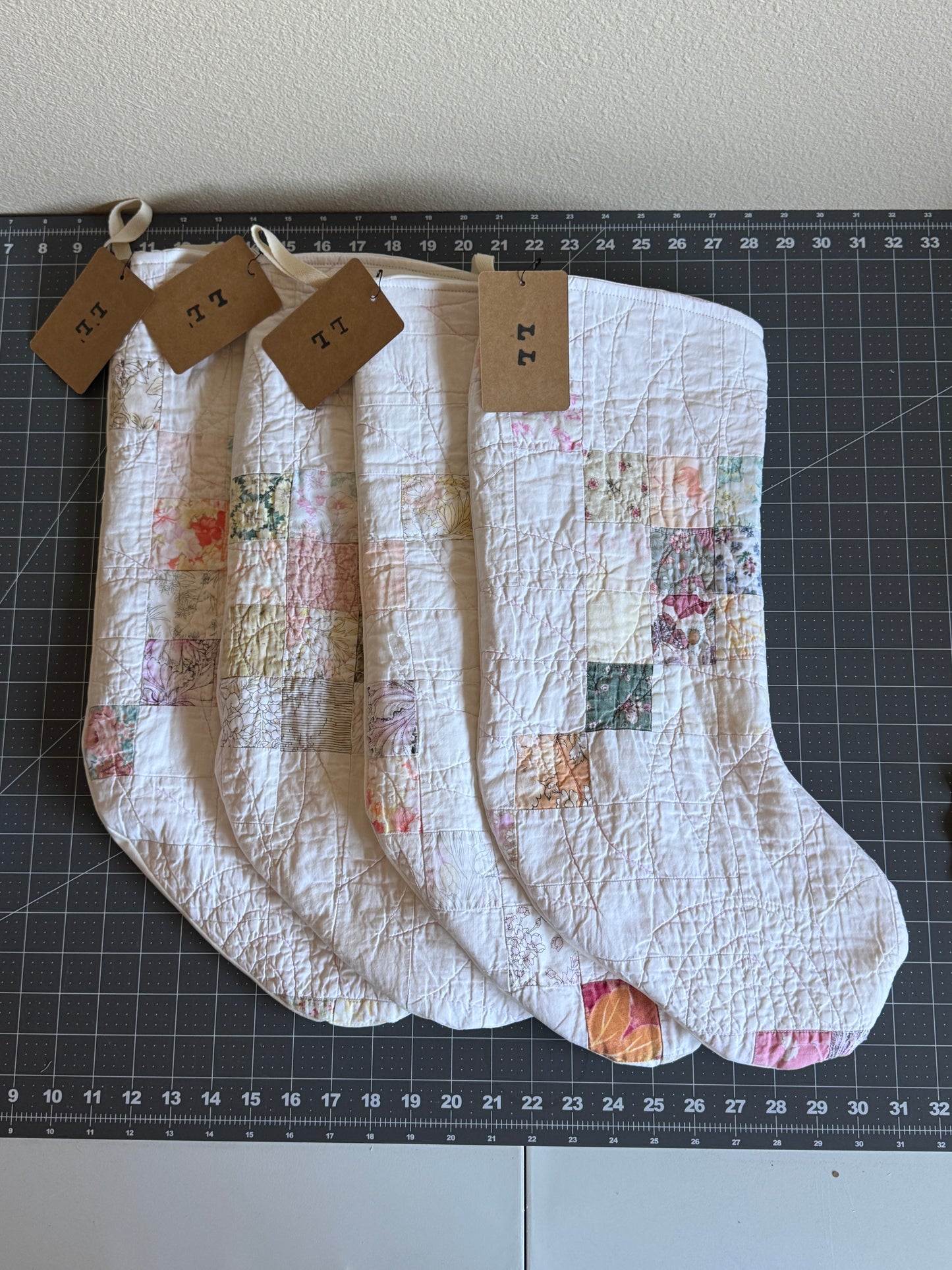 Irish Chain Quilt Stocking