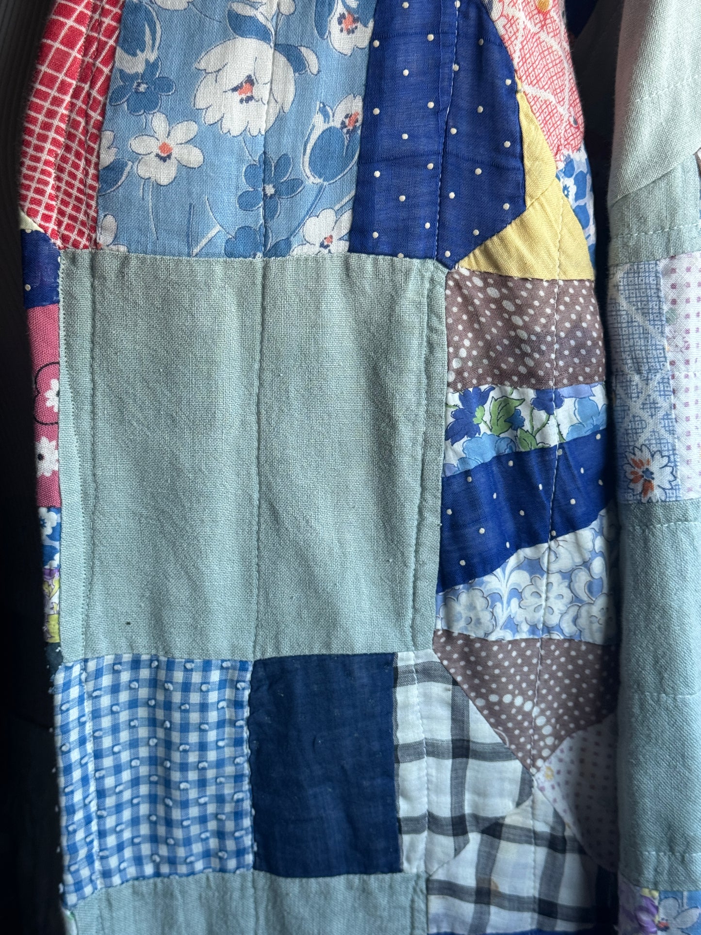 Blue Square Quilt Jacket