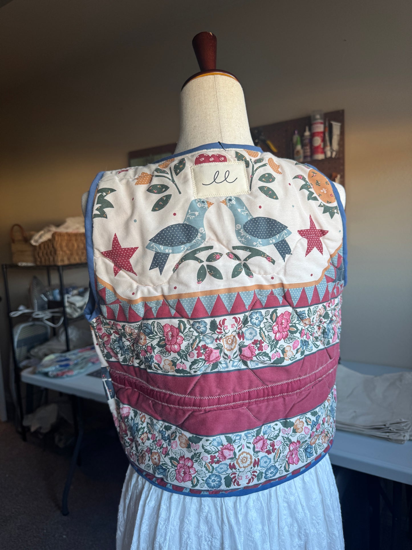 Folk Art Quilt Vest