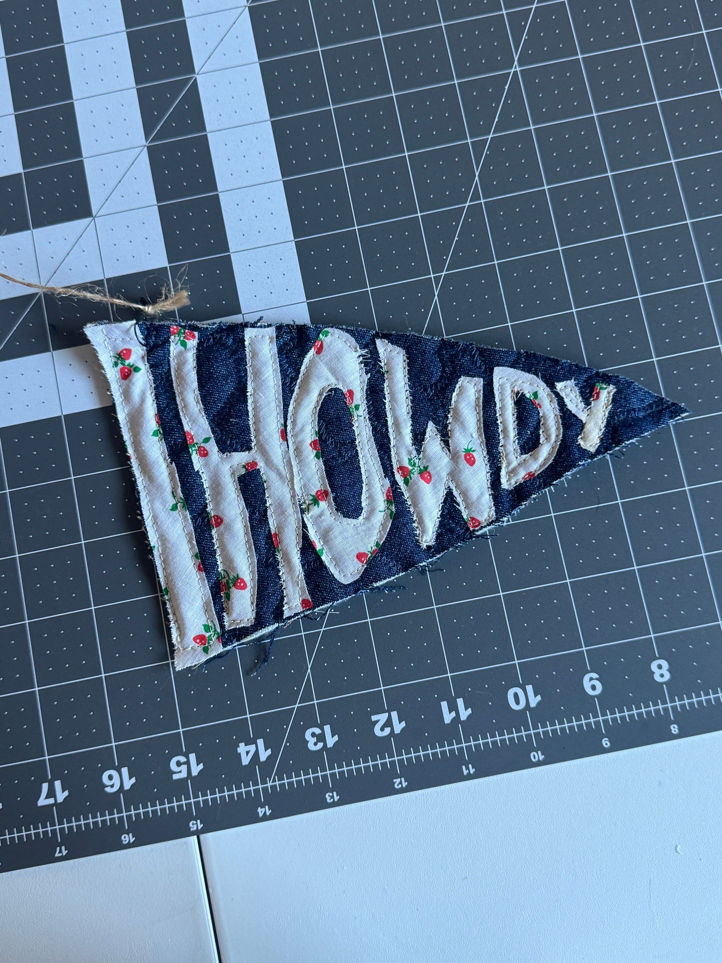 Howdy Mini Pennant Flag