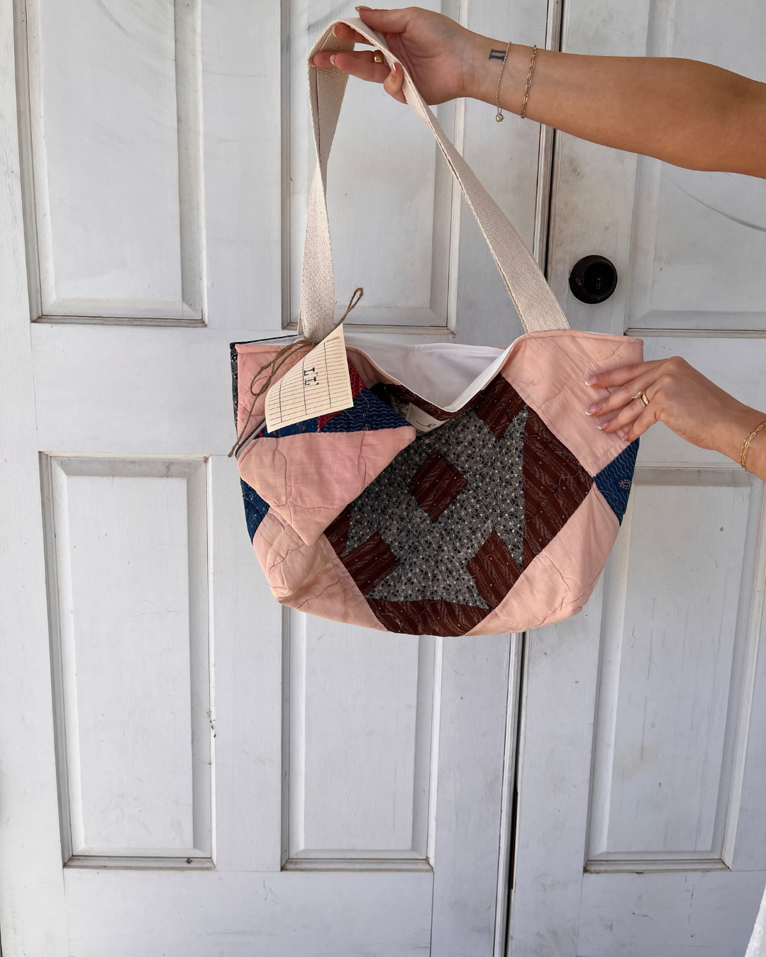 Vintage Quilt Tote/Pouch Set (01)