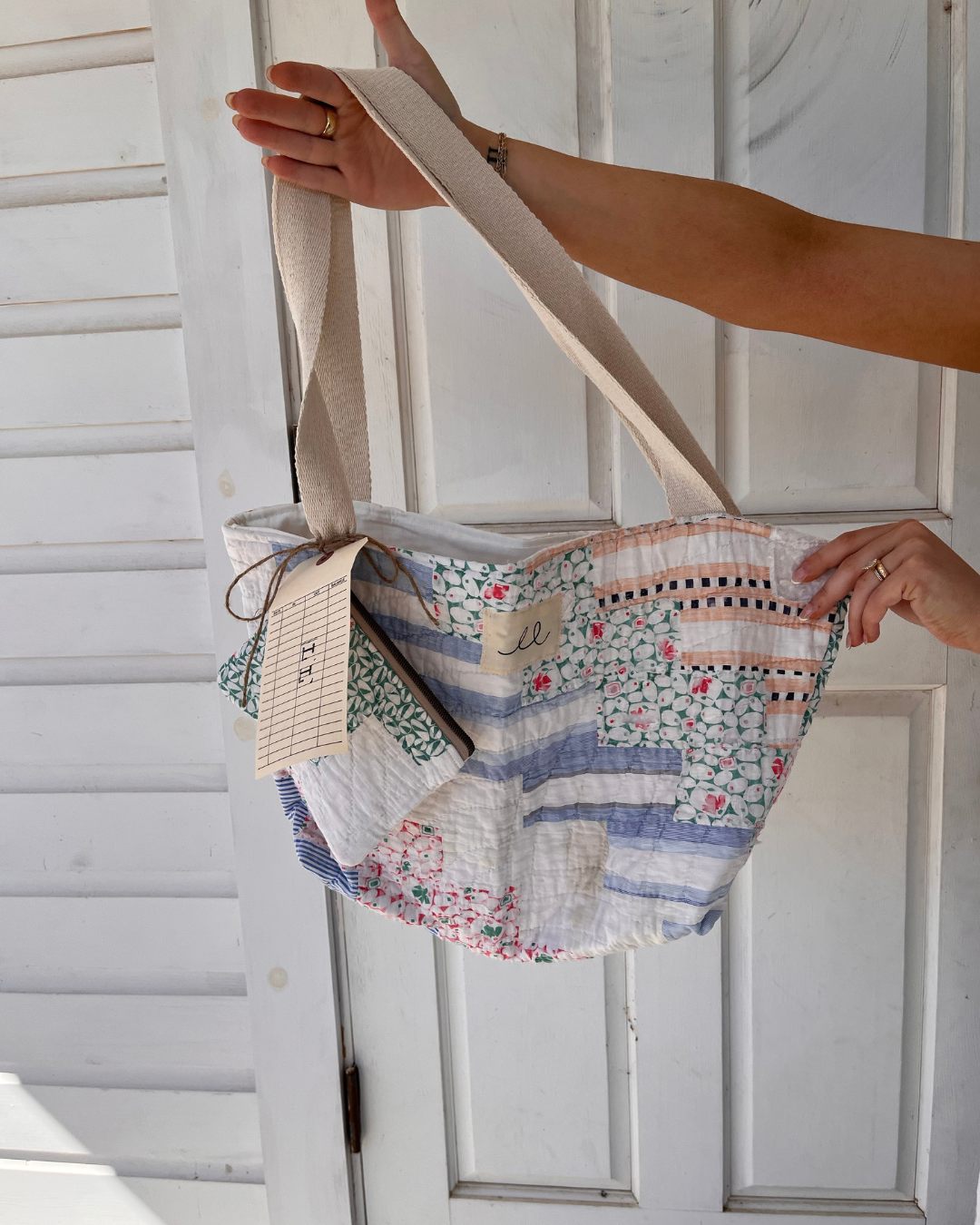 Vintage Quilt Tote/Pouch Set (06)