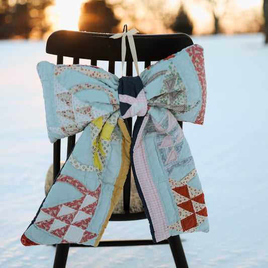Vintage Basket Quilt Bow