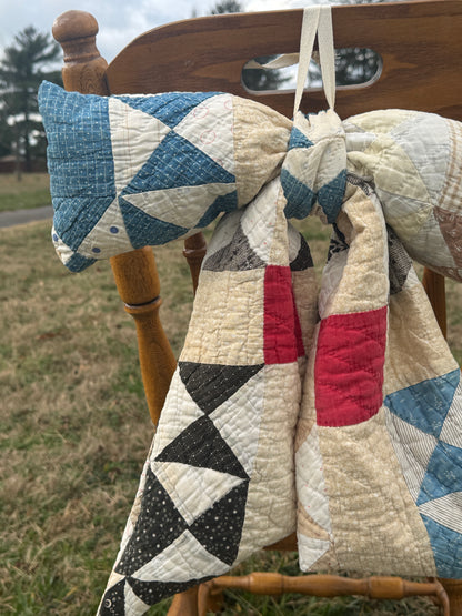 Vintage Scrap Quilt Bow