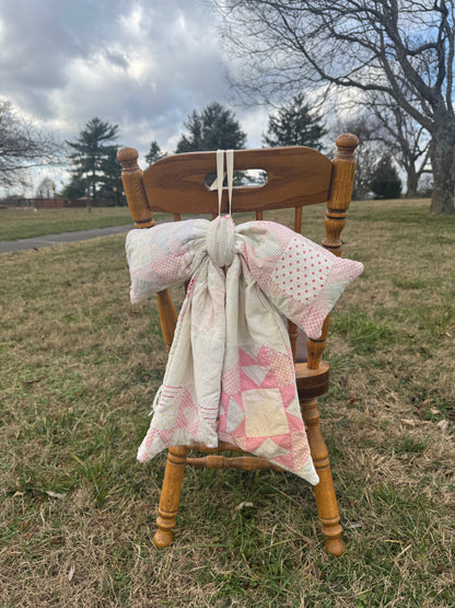 Light Pink Star Quilt Bow