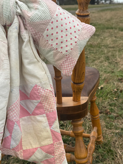 Light Pink Star Quilt Bow