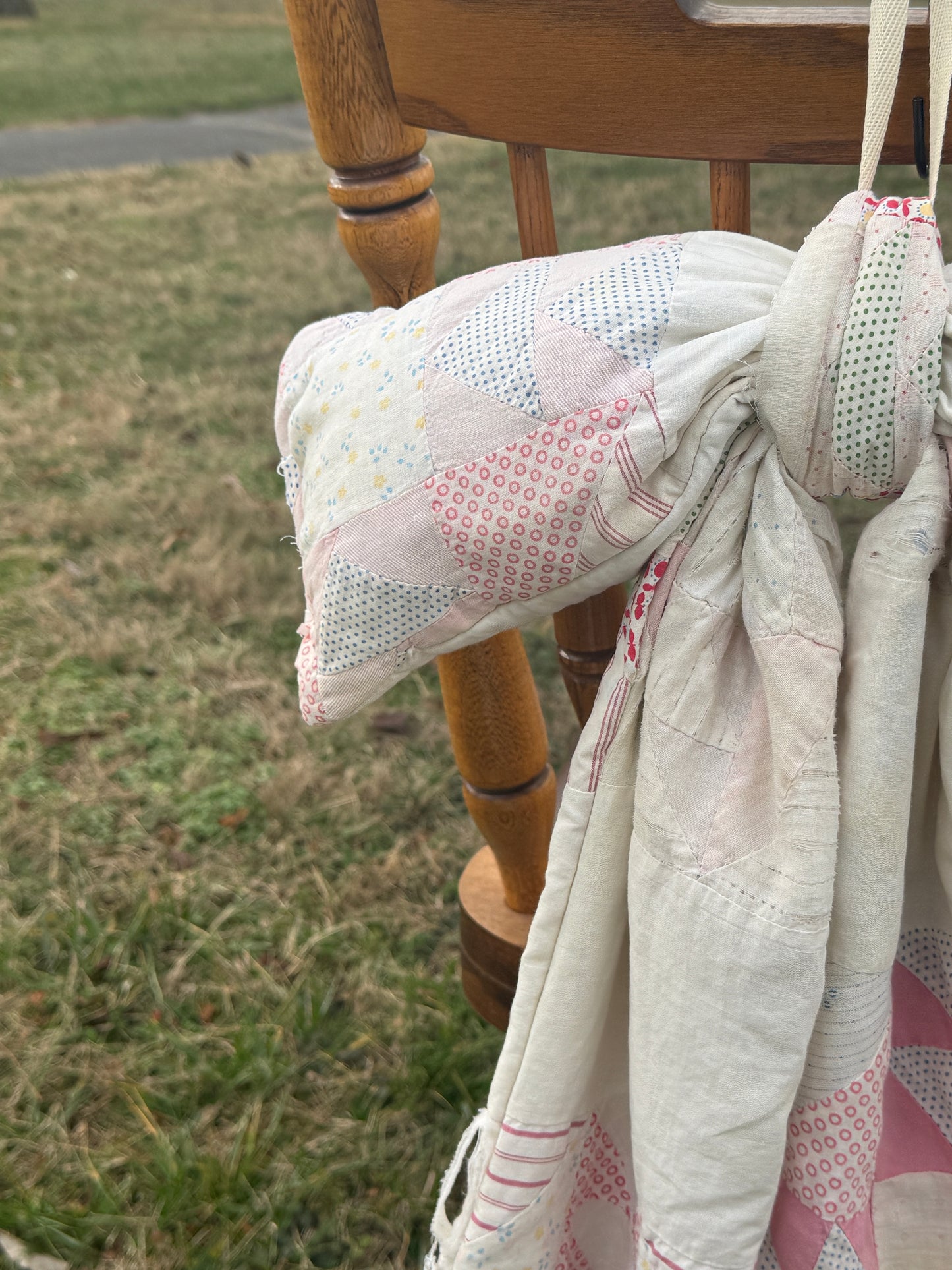 Light Pink Star Quilt Bow