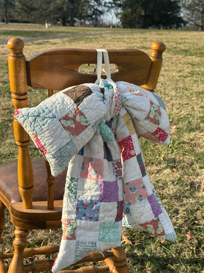 Vintage Patchwork Quilt Bow