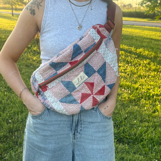 Sawtooth Star Quilt Fanny Pack