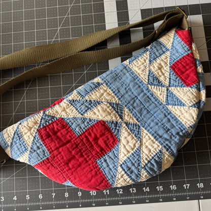 Red Cross Quilt Fanny Pack