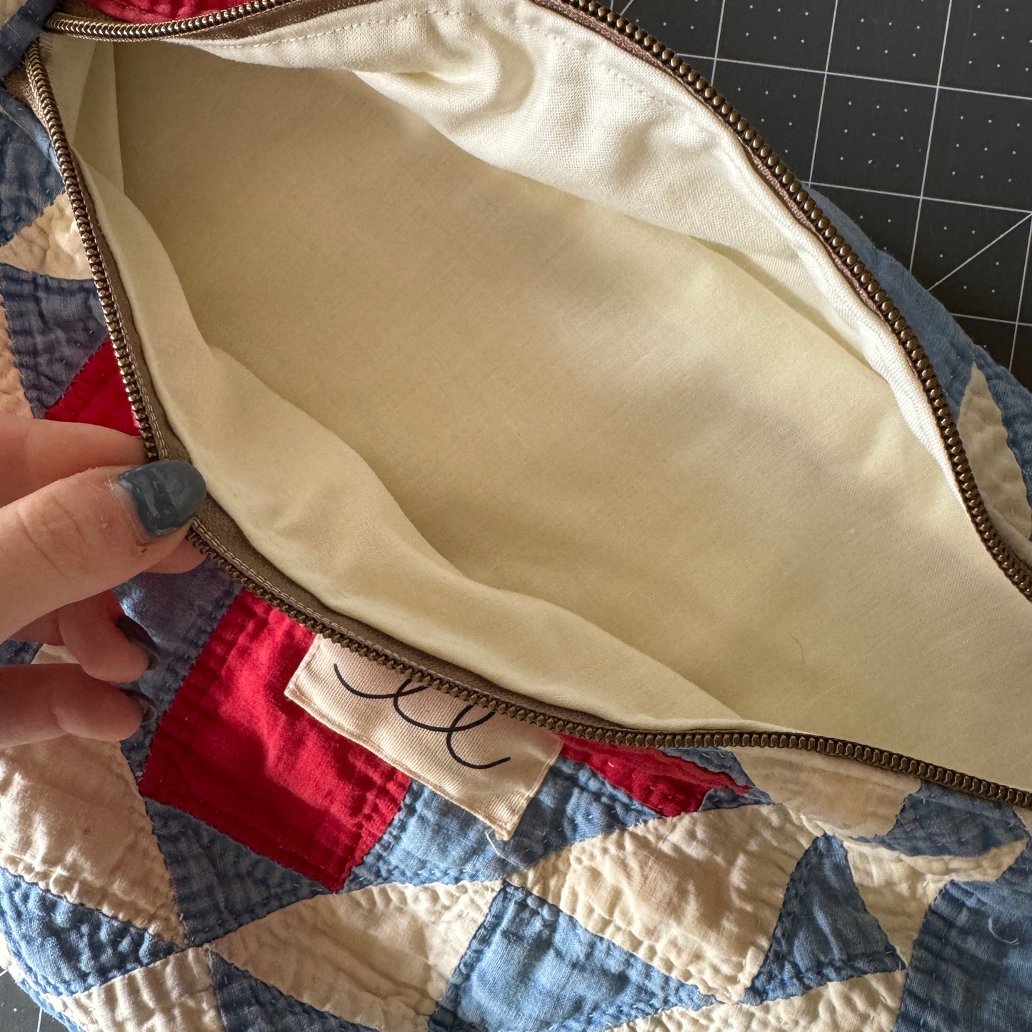 Red Cross Quilt Fanny Pack