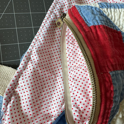 Red Cross Quilt Tote/Pouch Set