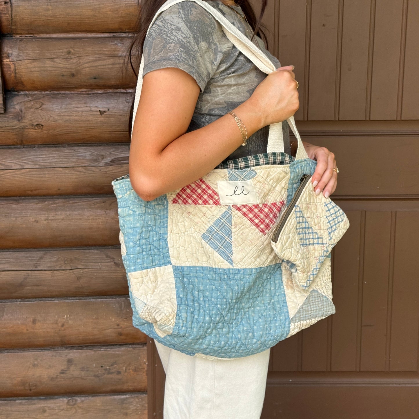 Pinwheel Quilt Tote/Pouch Set