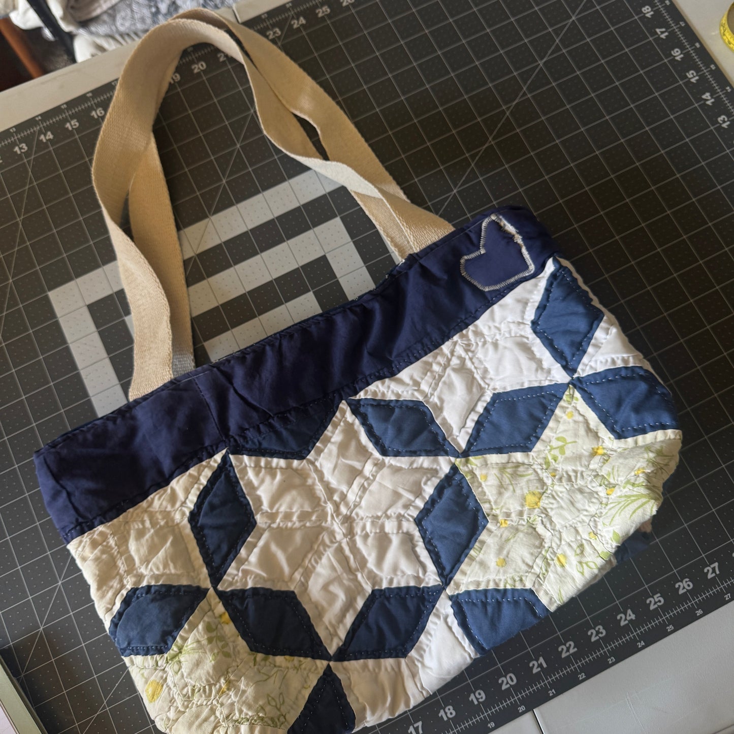 Starry Night Quilt Tote/Pouch Set