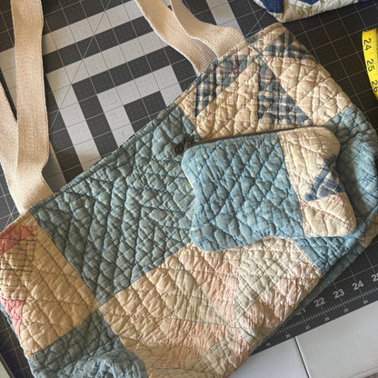 Pinwheel Quilt Tote/Pouch Set