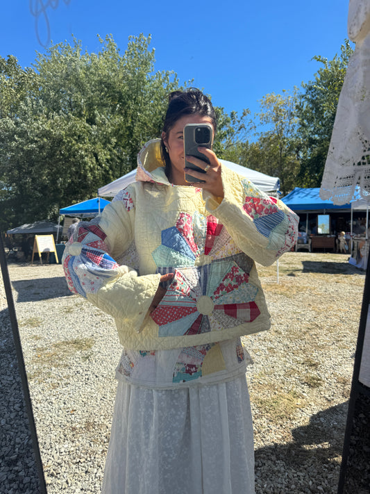 Butter Yellow Dresden Plate Hoodie