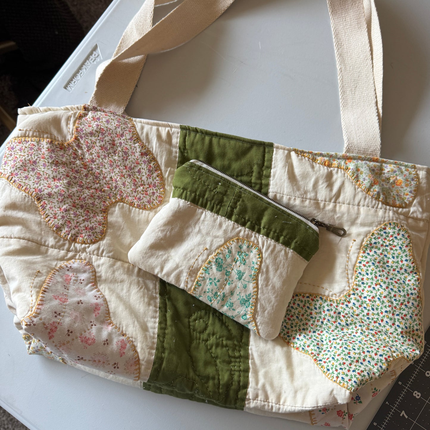 Butterfly Quilt Tote/Pouch Set