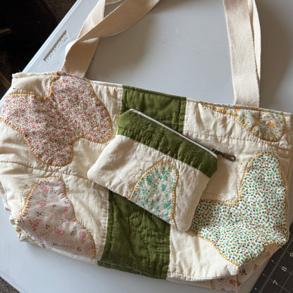 Butterfly Quilt Tote/Pouch Set