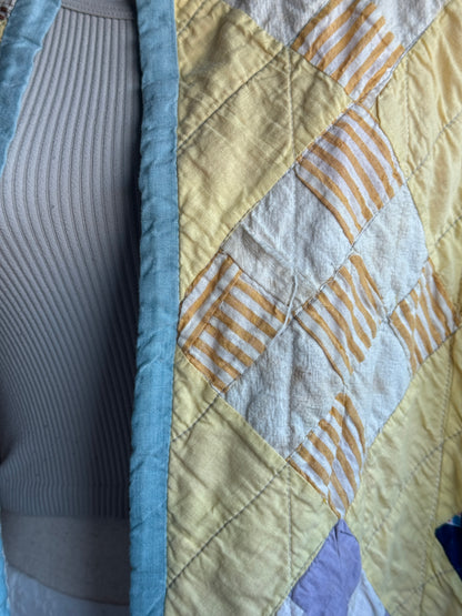 Yellow Patchwork Quilt Jacket