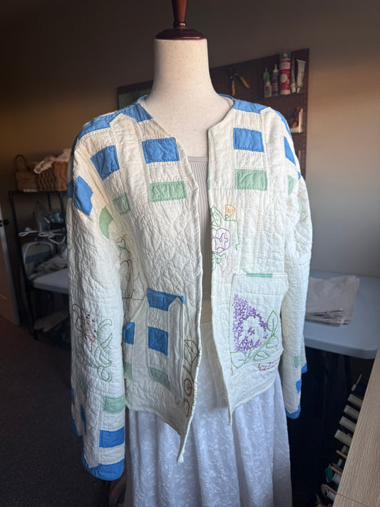 Garden Embroidered Quilt Jacket