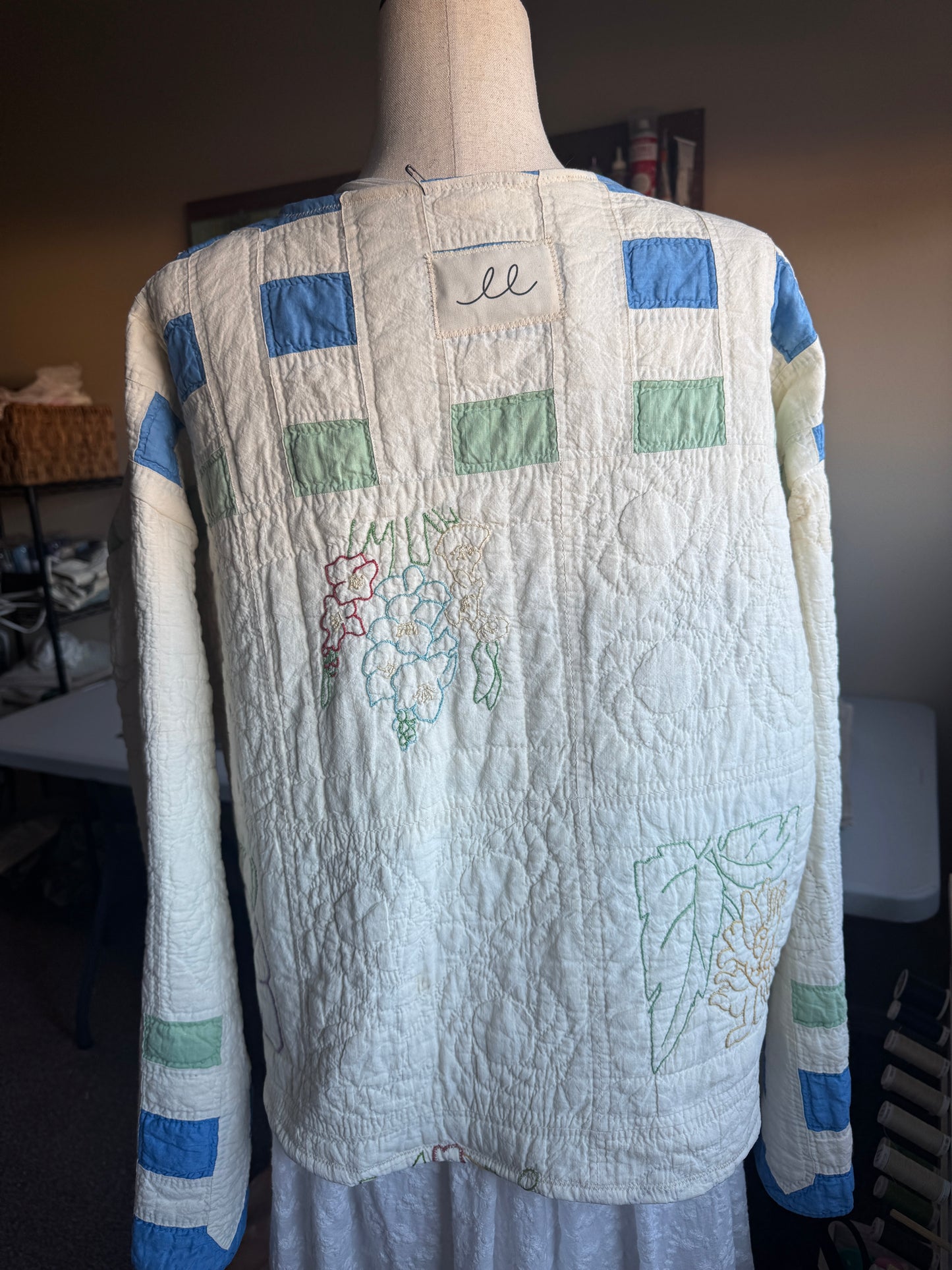 Garden Embroidered Quilt Jacket