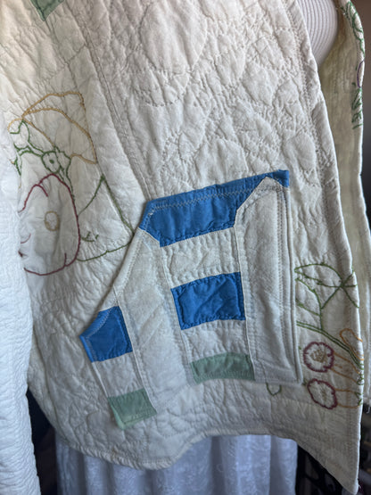 Garden Embroidered Quilt Jacket
