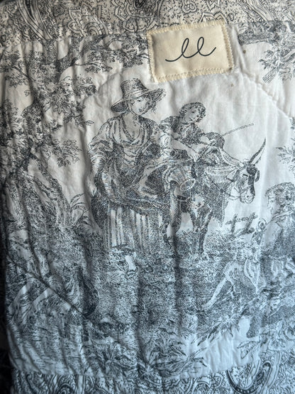 Vintage Toile Quilt Vest