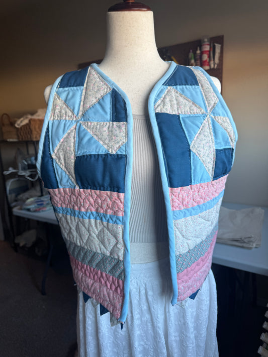 Vintage Windmill Quilt Vest
