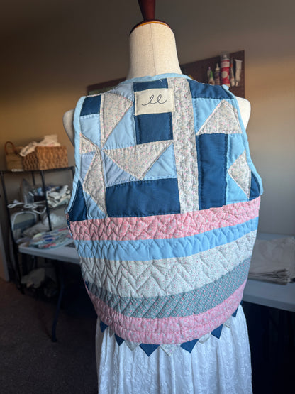 Vintage Windmill Quilt Vest