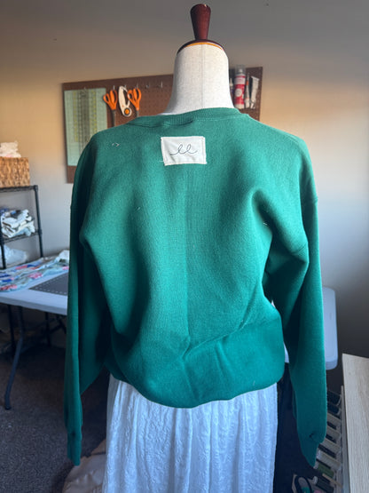 Green Quilt Block Sweatshirt