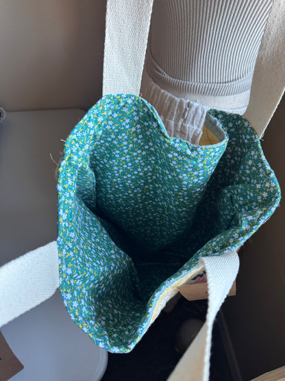 Yellow Patchwork Quilt Tote