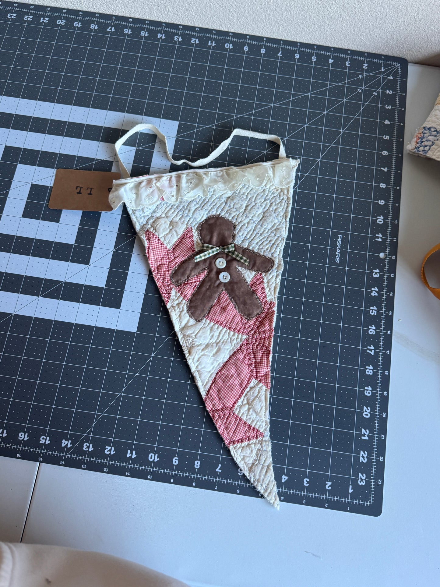 Gingerbread Man Quilt Wall Hanging