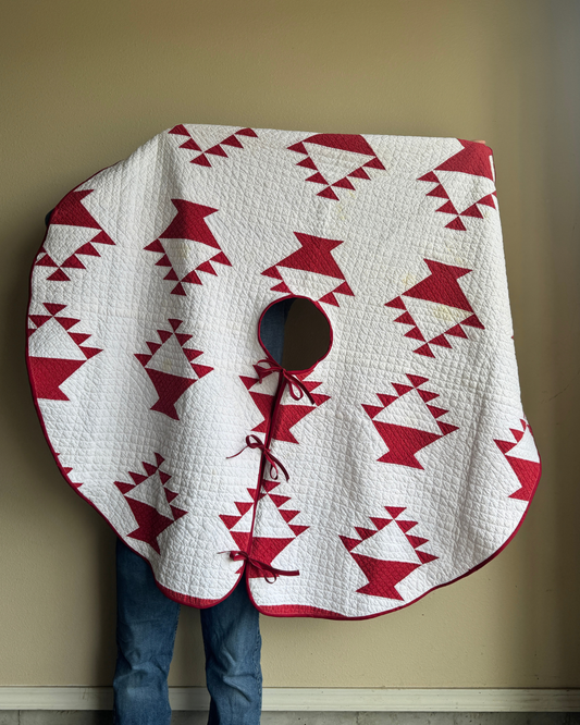 Red Basket Quilt Tree Skirt