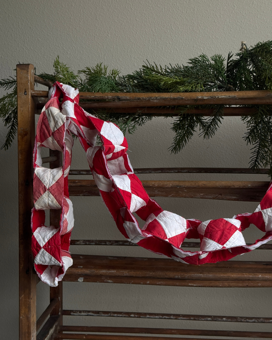 Antique Quilt Chain Garland