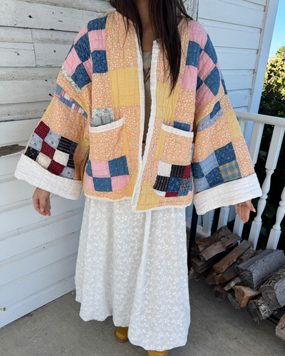 Coat of Many Colors Quilt Jacket