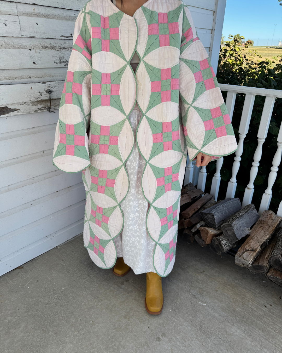 Nine Patch Quilt Duster