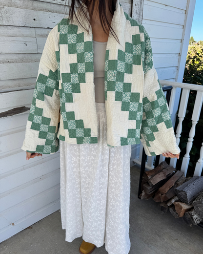 Green Irish Chain Faye Coat