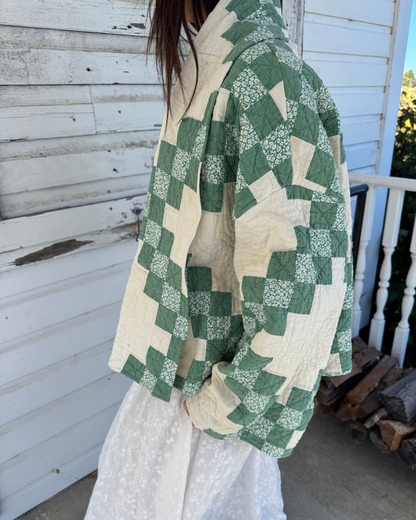 Green Irish Chain Faye Coat