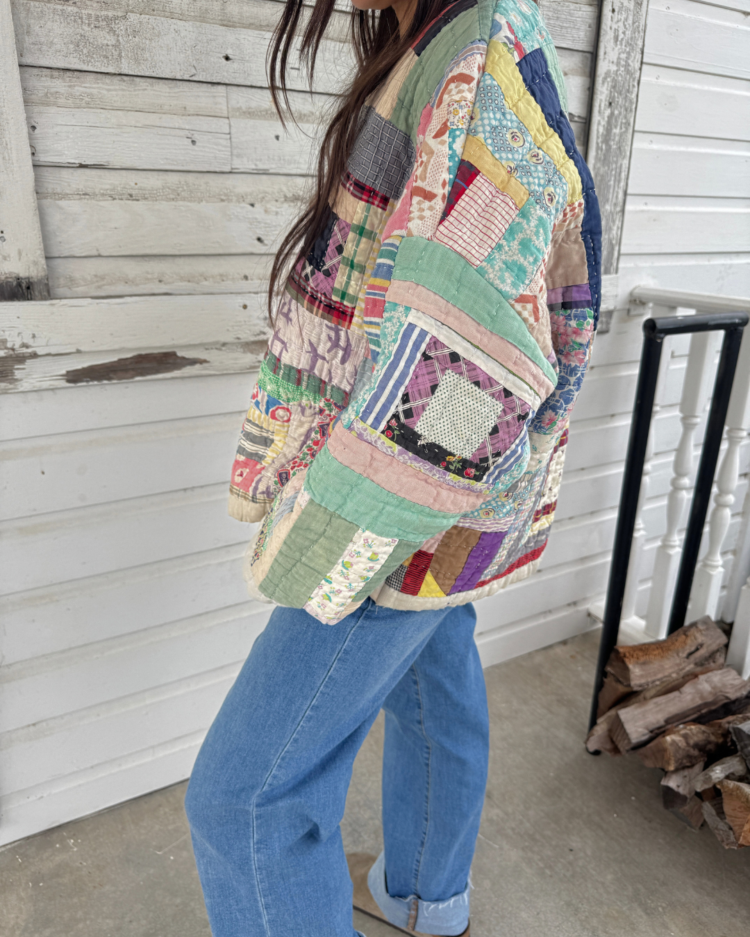 Log Cabin Quilt Coat