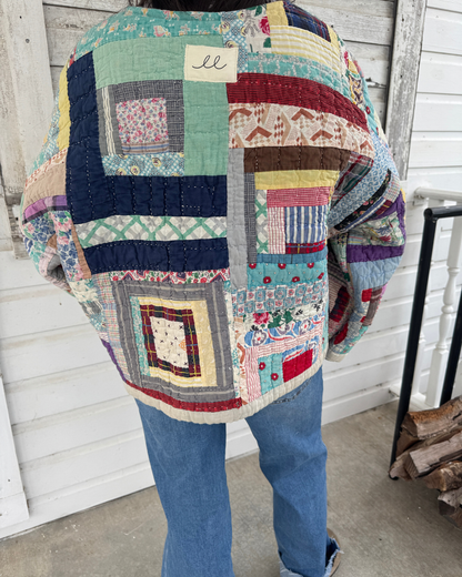 Log Cabin Quilt Coat