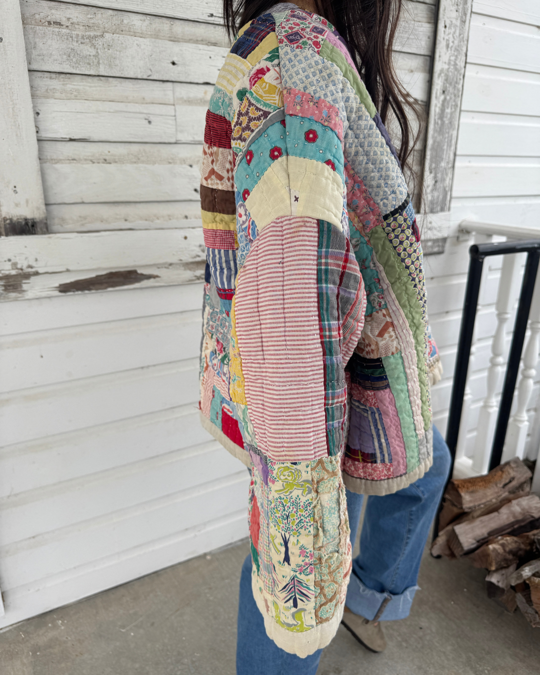 Log Cabin Quilt Coat