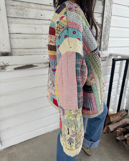 Log Cabin Quilt Coat