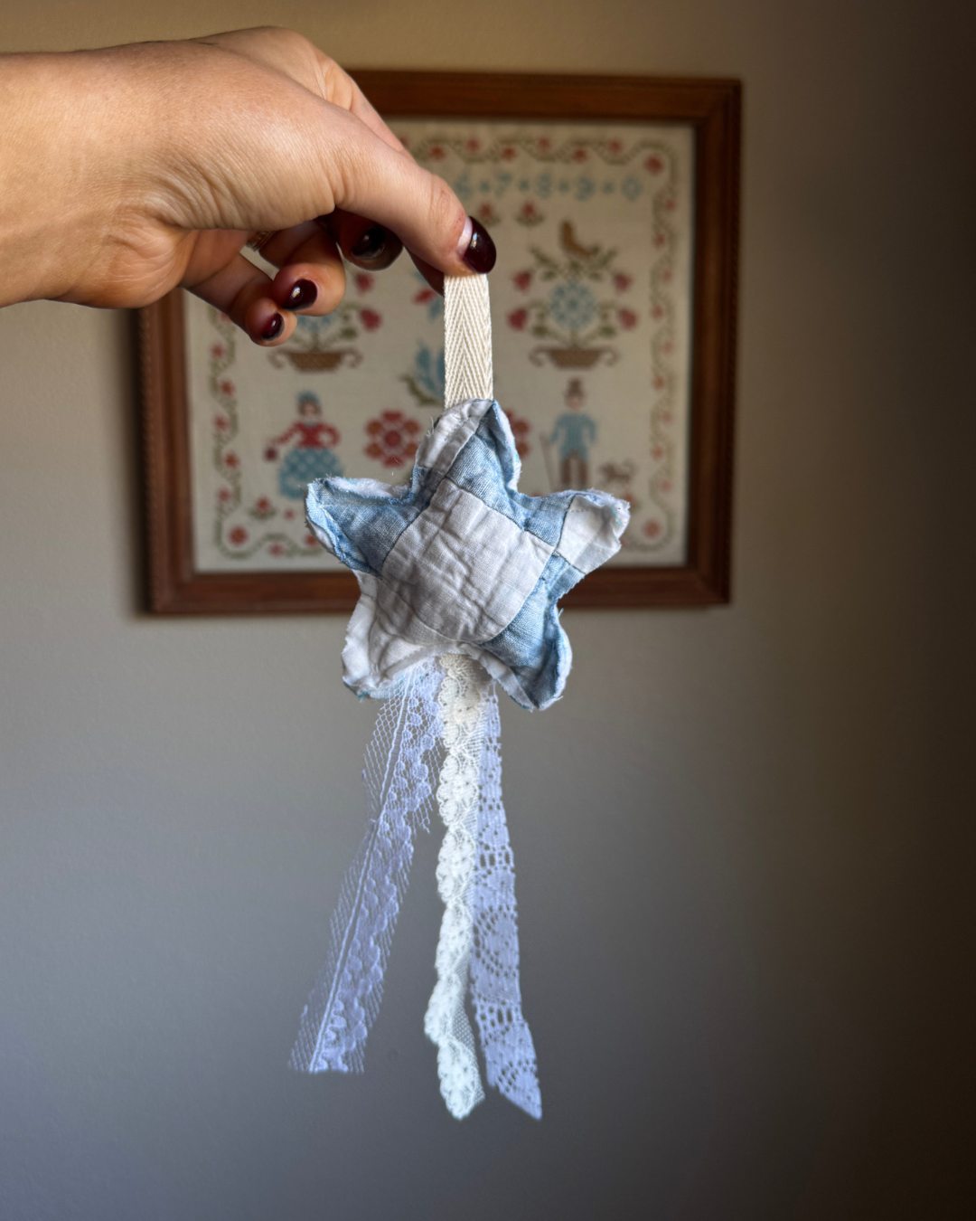 Whimsy Star Quilt Ornament (04)