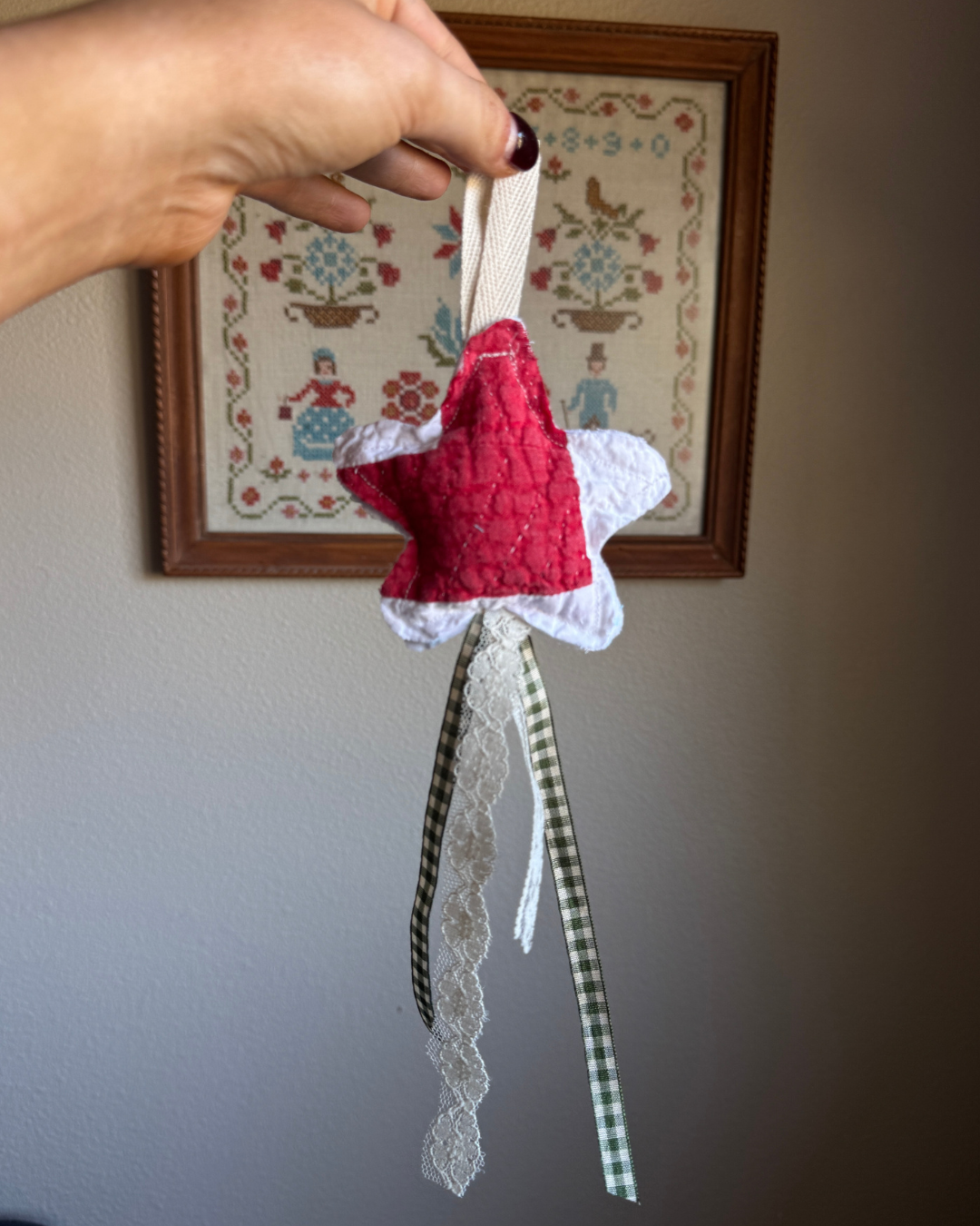 Whimsy Star Quilt Ornament (05)