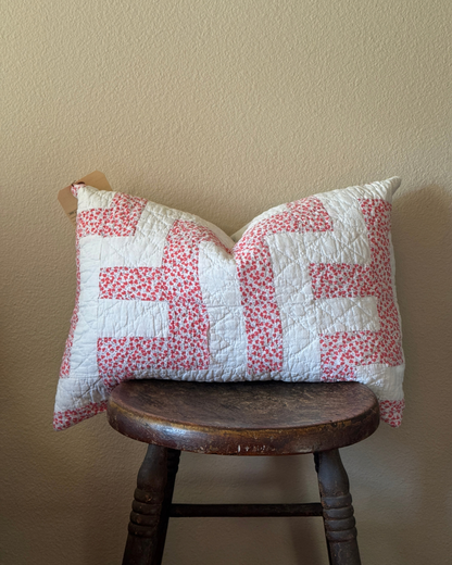 Vintage Quilt Pillow (16x23)