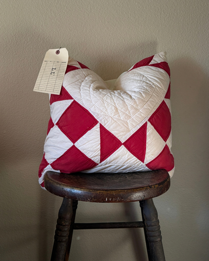 Vintage Quilt Pillow (20x20)