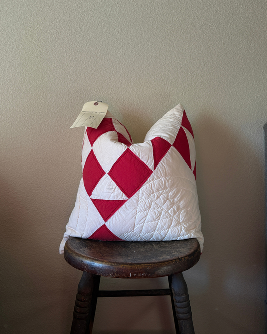 Vintage Quilt Pillow (20x20)