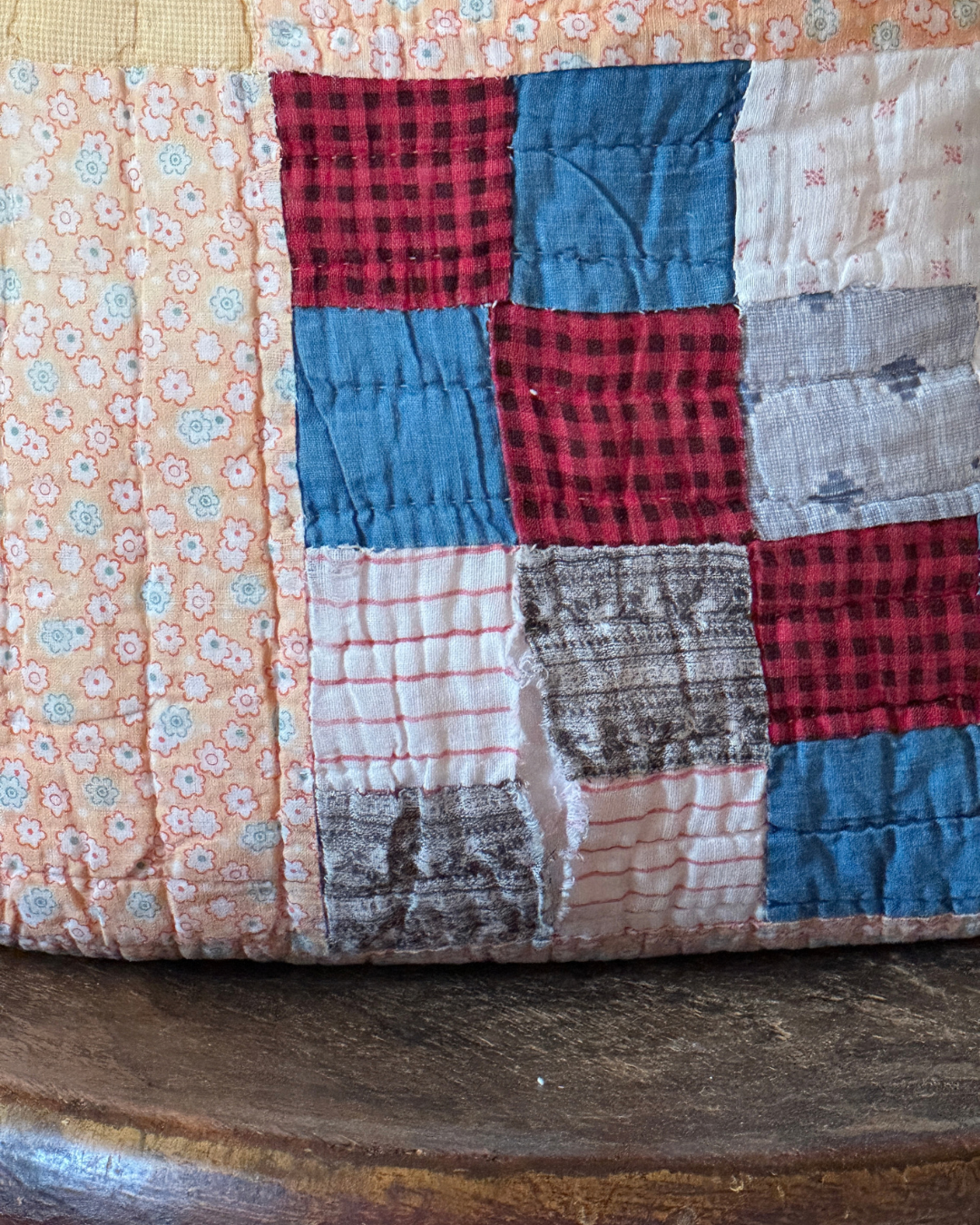Vintage Quilt Pillow (20x20)