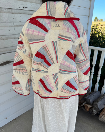 Red Grandmothers Fan Faye Coat