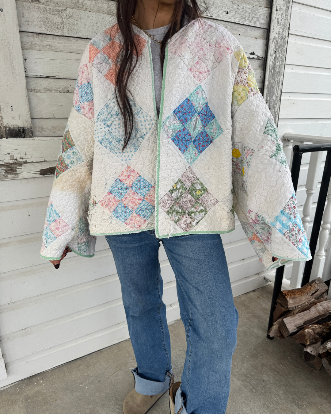 Scrappy Patchwork Quilt Jacket